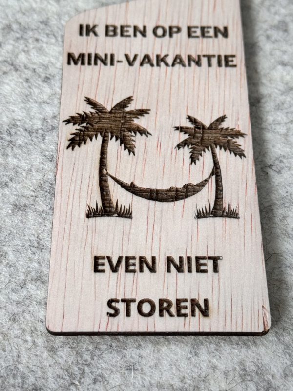 deurhanger mini vakantie detail