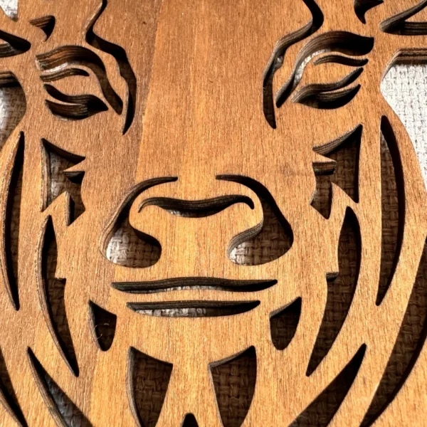 houten rendierhoofd detail1