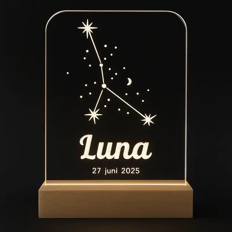 Lamp sterrenbeeld kreeft donkere achtergrond