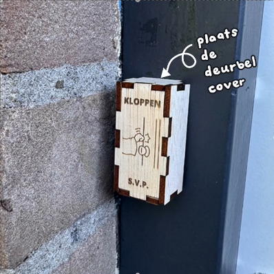 Gepersonaliseerde Houten Cadeaus & Lampen | Laserloom 18 Preview van de deurbelcover