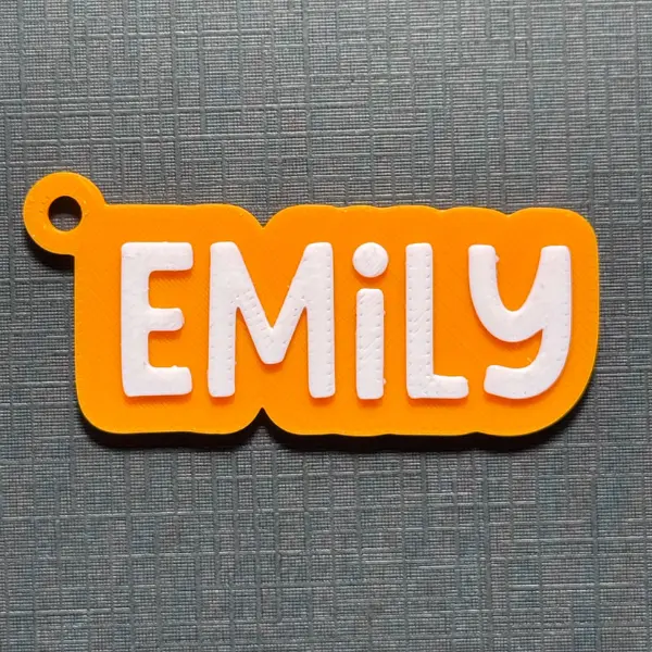 Sleutelhanger “Chunky” met eigen naam