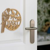 gepersonaliseerd houten naambordje kinderkamer | Laserloom