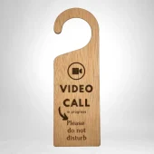 houten deurhanger niet storen | Laserloom