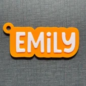 Sleutelhanger "Chunky" opvallende sleutelhanger met jouw eigen naam