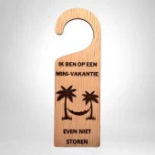 houten deurhanger niet storen | Laserloom